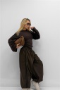 pantalone con elastico in vita e polsino marte